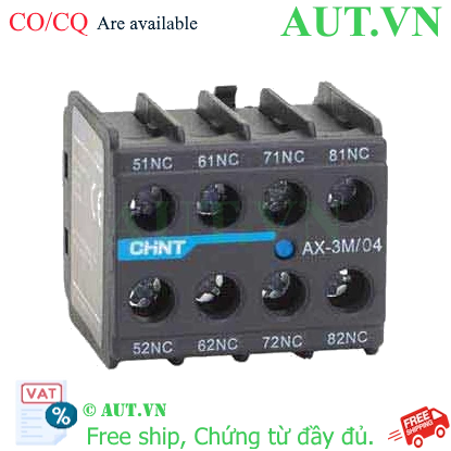 Ảnh của Tiếp điểm phụ cho công tắc tơ dòng NXC CHINT AX-3M/04 