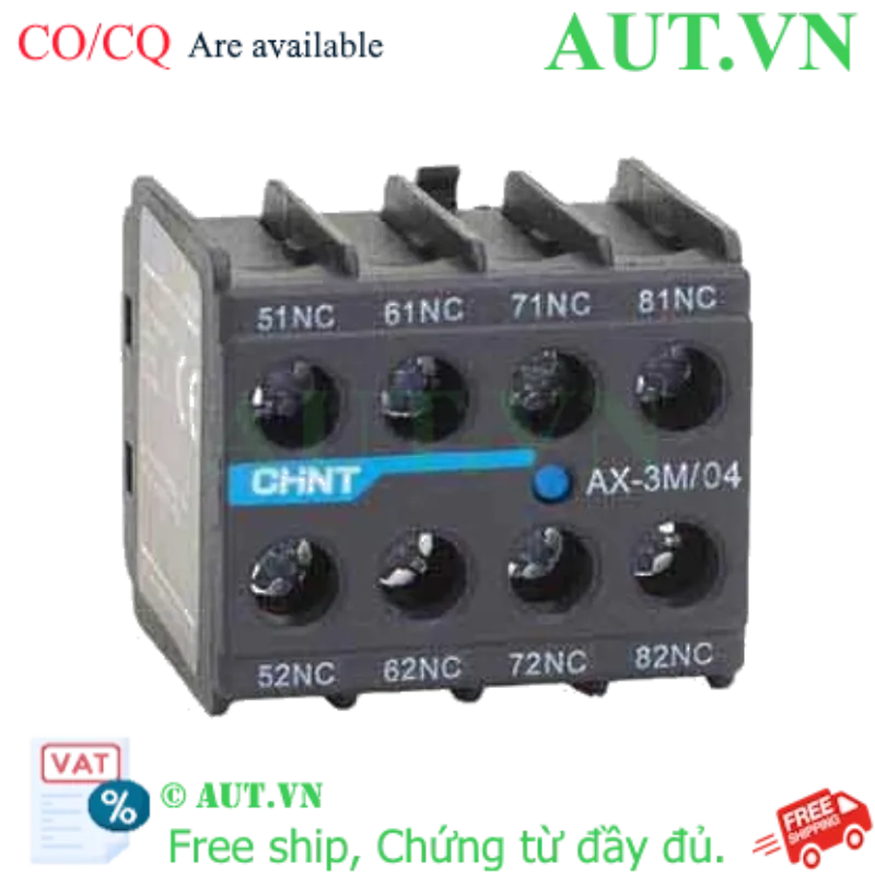Ảnh của Tiếp điểm phụ cho công tắc tơ dòng NXC CHINT AX-3M/04 