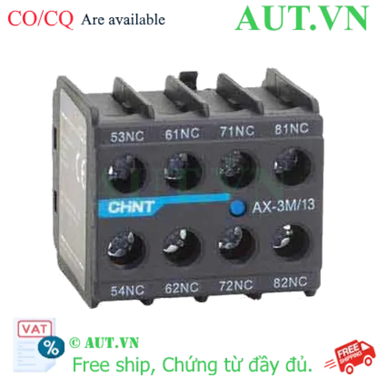 Ảnh của Tiếp điểm phụ cho công tắc tơ dòng NXC CHINT AX-3M/13 
