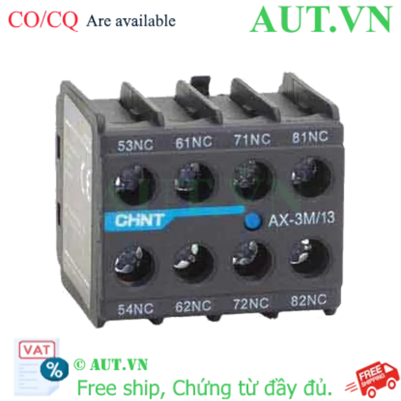 Ảnh của Tiếp điểm phụ cho công tắc tơ dòng NXC CHINT AX-3M/13 