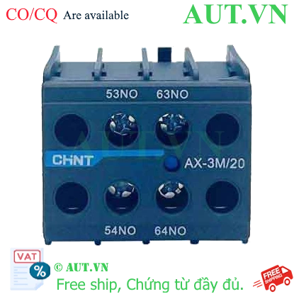 Ảnh của Tiếp điểm phụ cho công tắc tơ dòng NXC CHINT AX-3M/20 