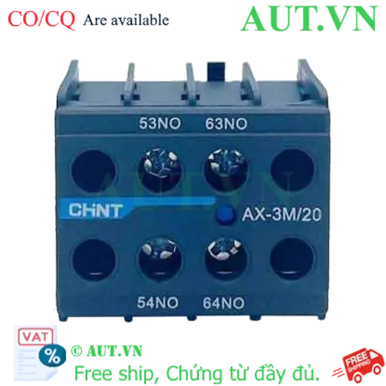 Ảnh của Tiếp điểm phụ cho công tắc tơ dòng NXC CHINT AX-3M/20 