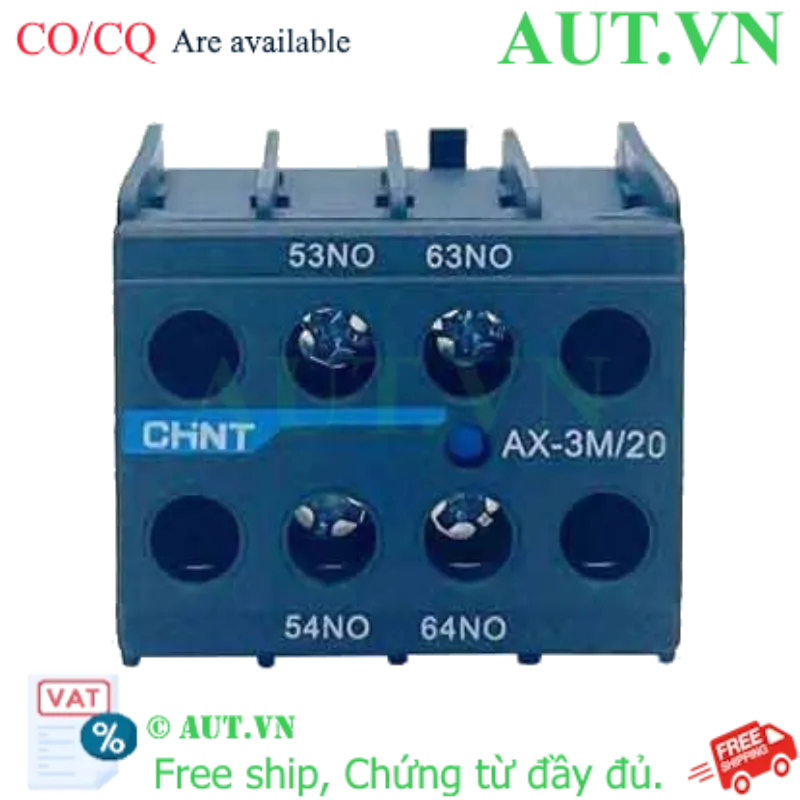 Ảnh của Tiếp điểm phụ cho công tắc tơ dòng NXC CHINT AX-3M/20 