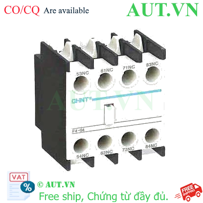 Ảnh của Tiếp điểm phụ cho công tắc tơ NC2 CHINT F4-04 