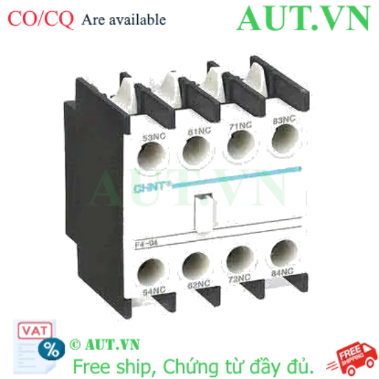 Ảnh của Tiếp điểm phụ cho công tắc tơ NC2 CHINT F4-04 
