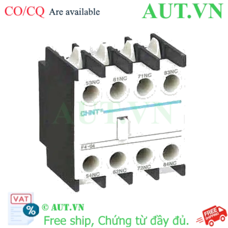 Ảnh của Tiếp điểm phụ cho công tắc tơ NC2 CHINT F4-04 