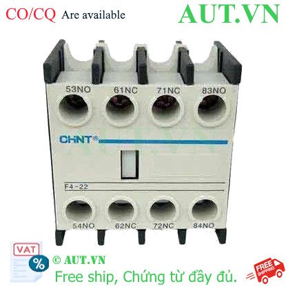 Ảnh của Tiếp điểm phụ cho công tắc tơ NC2 CHINT F4-22 