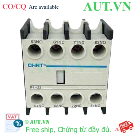 Ảnh của Tiếp điểm phụ cho công tắc tơ NC2 CHINT F4-22 