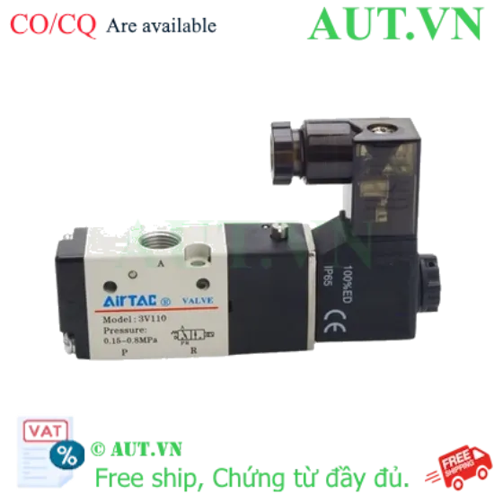 Ảnh của Van điện từ 3 cổng 1/4″ NPT Airtac 3V310-08