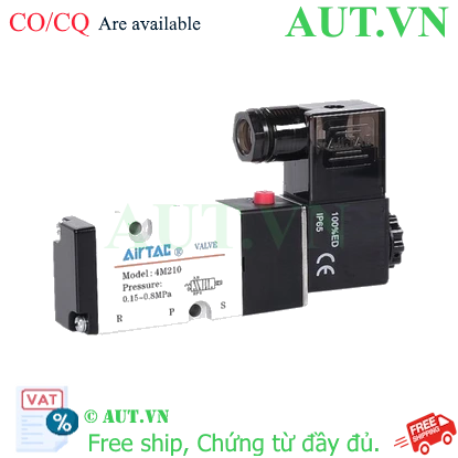 Ảnh của Van điện từ 5 cổng 1/4″ NPT Airtac 4M210-08