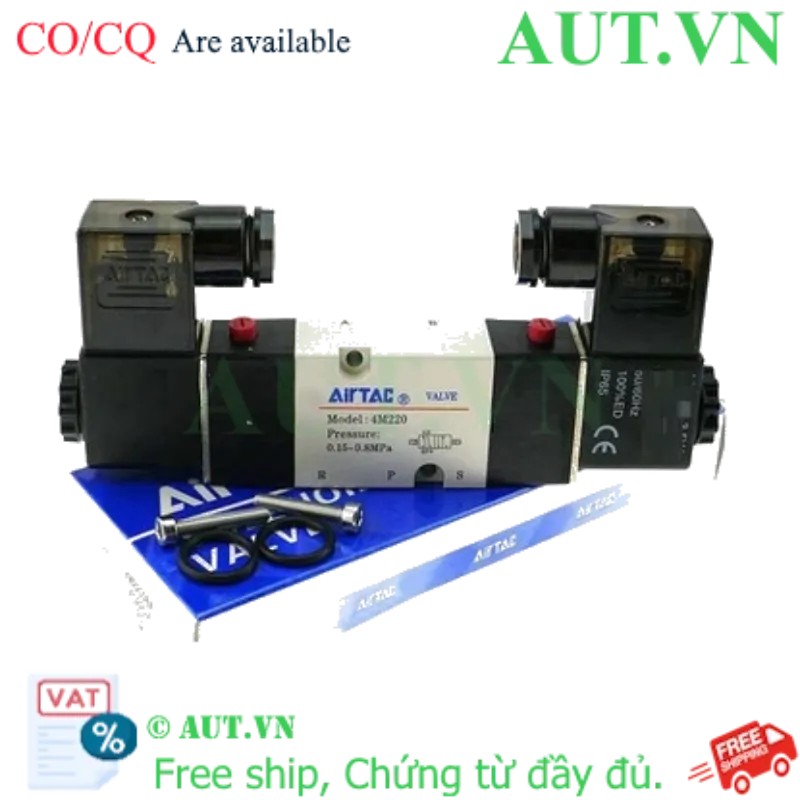Ảnh của Van điện từ 5 cổng 1/4″ NPT Airtac 4M320-08