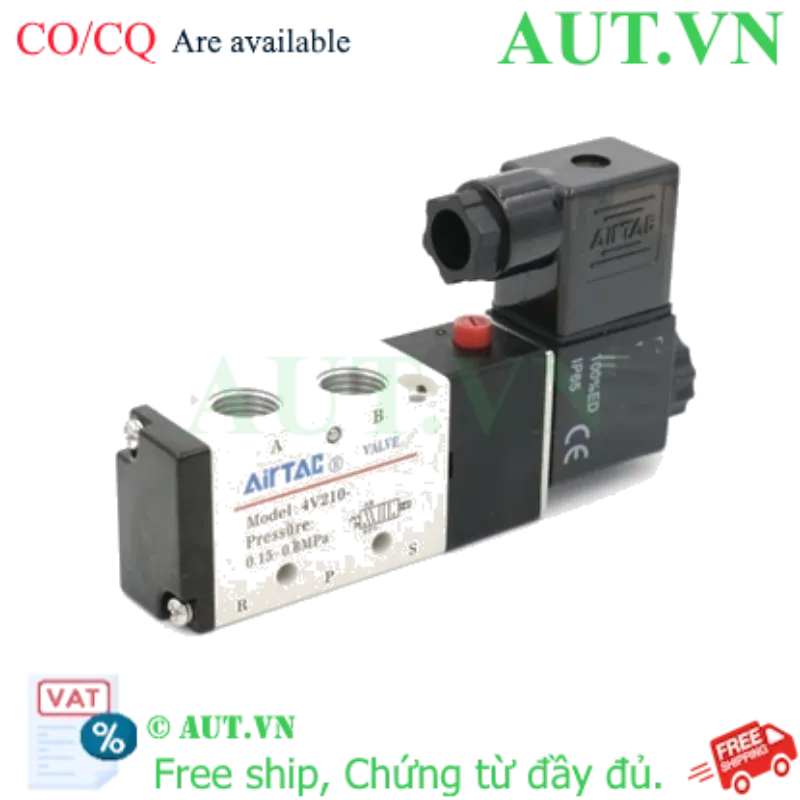 Ảnh của Van điện từ 5 cổng 1/8″ NPT Airtac 4V110-06