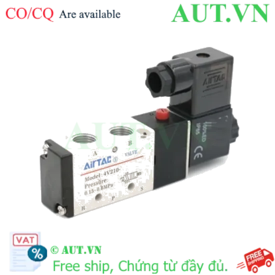Ảnh của Van điện từ 5 cổng 1/8″ NPT Airtac 4V210-06