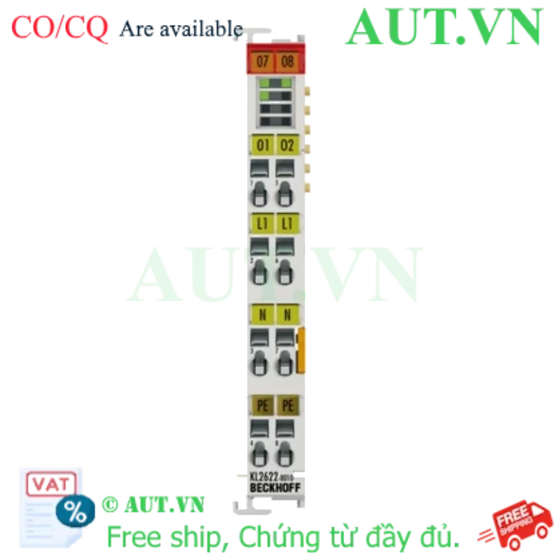 Ảnh của Bus terminal 2 kênh relay output 230VAC 5A Beckhoff KL2622-0010