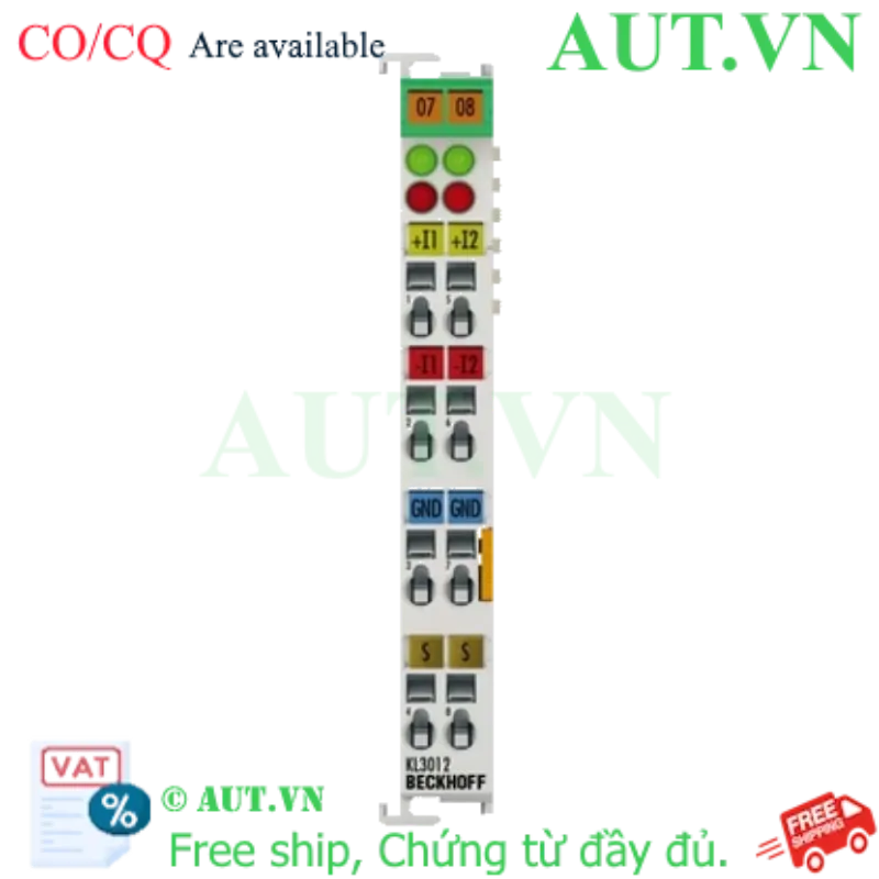 Ảnh của Cầu Nối Tín Hiệu Beckhoff KL3012 | Module 2 Kênh Analog 0-20mA 12-Bit | Chính Hãng AUT VN