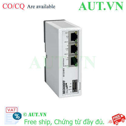 Ảnh của CU1123-0010 | Infrastructure, 3-port junction, EtherCAT, 100 Mbit/s, 24 V DC, RJ45, Extended Distance