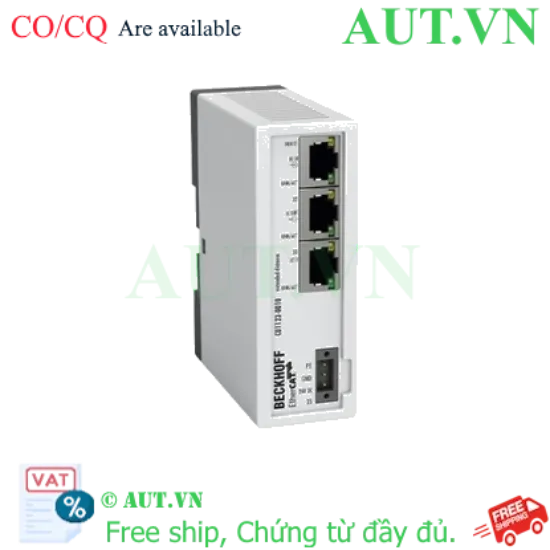 Ảnh của CU1123-0010 | Infrastructure, 3-port junction, EtherCAT, 100 Mbit/s, 24 V DC, RJ45, Extended Distance
