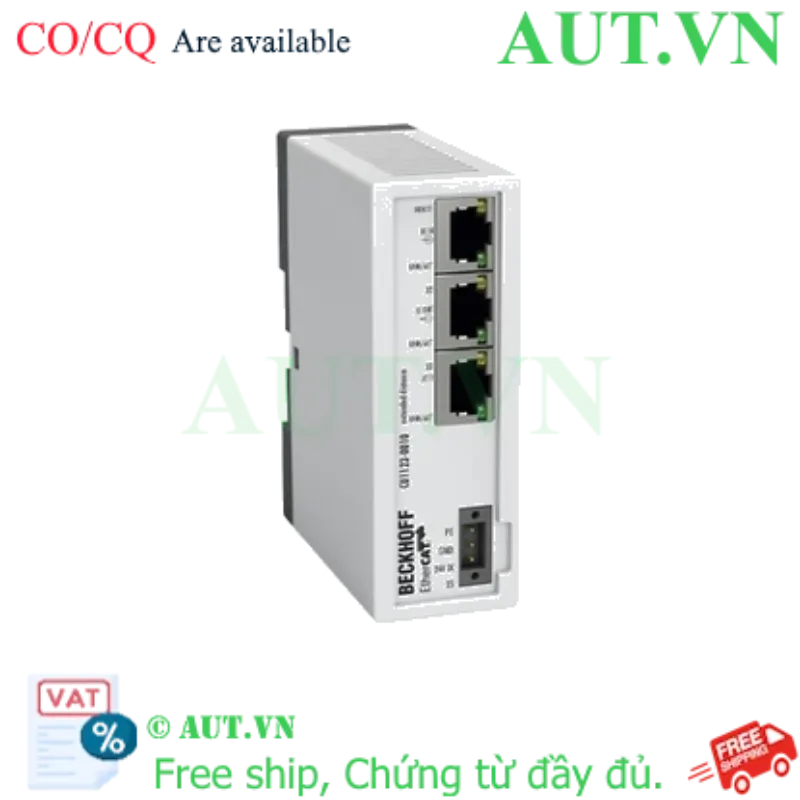 Ảnh của CU1123-0010 | Infrastructure, 3-port junction, EtherCAT, 100 Mbit/s, 24 V DC, RJ45, Extended Distance
