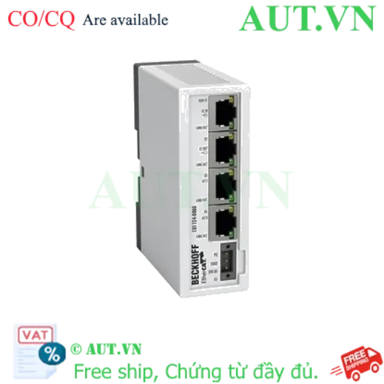 Ảnh của CU1124 | Infrastructure, 4-port junction, EtherCAT, 100 Mbit/s, 24 V DC, RJ45