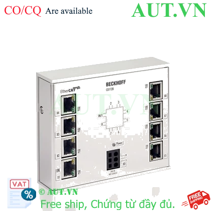 Ảnh của CU1128 | Infrastructure, 8-port junction, EtherCAT, 100 Mbit/s, 24 V DC, RJ45