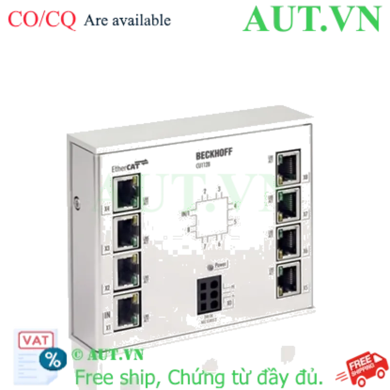 Ảnh của Beckhoff CU1128 | Bộ Chia EtherCAT 8 Cổng, Tốc Độ 100 Mbit/s, Bền Bỉ Công Nghiệp