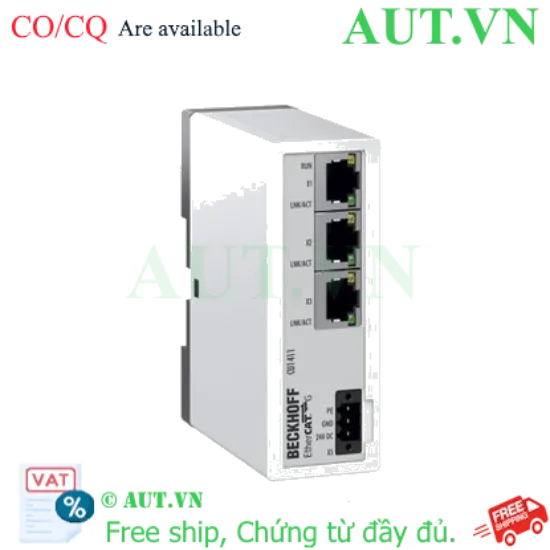 Ảnh của CU1411 | Infrastructure, 1-port branch controller, EtherCAT G, 24 V DC, RJ45