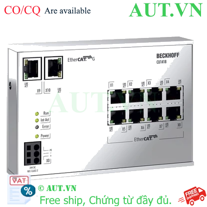 Ảnh của CU1418 | Infrastructure, 8-port branch controller, EtherCAT G, 24 V DC, RJ45