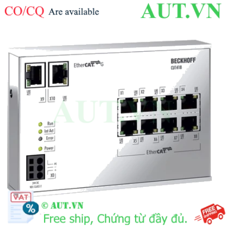 Ảnh của CU1418 | Infrastructure, 8-port branch controller, EtherCAT G, 24 V DC, RJ45