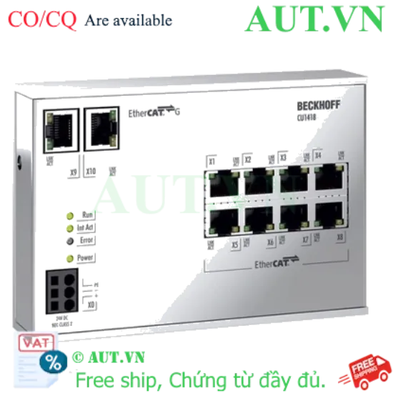 Ảnh của CU1418 | Infrastructure, 8-port branch controller, EtherCAT G, 24 V DC, RJ45