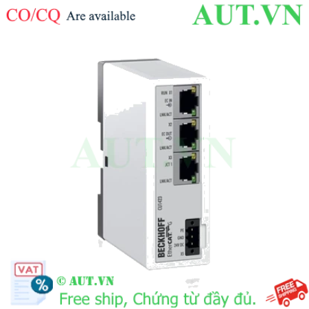 Ảnh của CU1423 | Infrastructure, 3-port junction, EtherCAT G, 1 Gbit/s, 24 V DC, RJ45