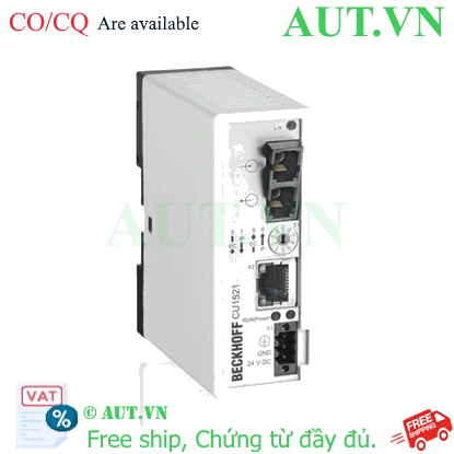 Ảnh của CU1521 | Infrastructure, media converter, Ethernet/EtherCAT, 100 Mbit/s, 24 V DC, LWL multimode