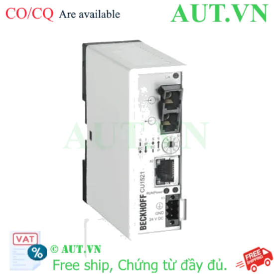 Ảnh của CU1521 | Infrastructure, media converter, Ethernet/EtherCAT, 100 Mbit/s, 24 V DC, LWL multimode
