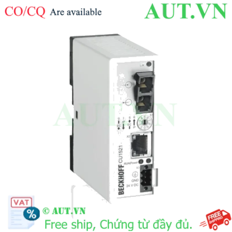 Ảnh của CU1521 | Infrastructure, media converter, Ethernet/EtherCAT, 100 Mbit/s, 24 V DC, LWL multimode