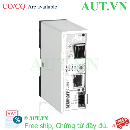 Ảnh của CU1561 | Infrastructure, media converter, Ethernet/EtherCAT, 100 Mbit/s, 24 V DC, LWL POF