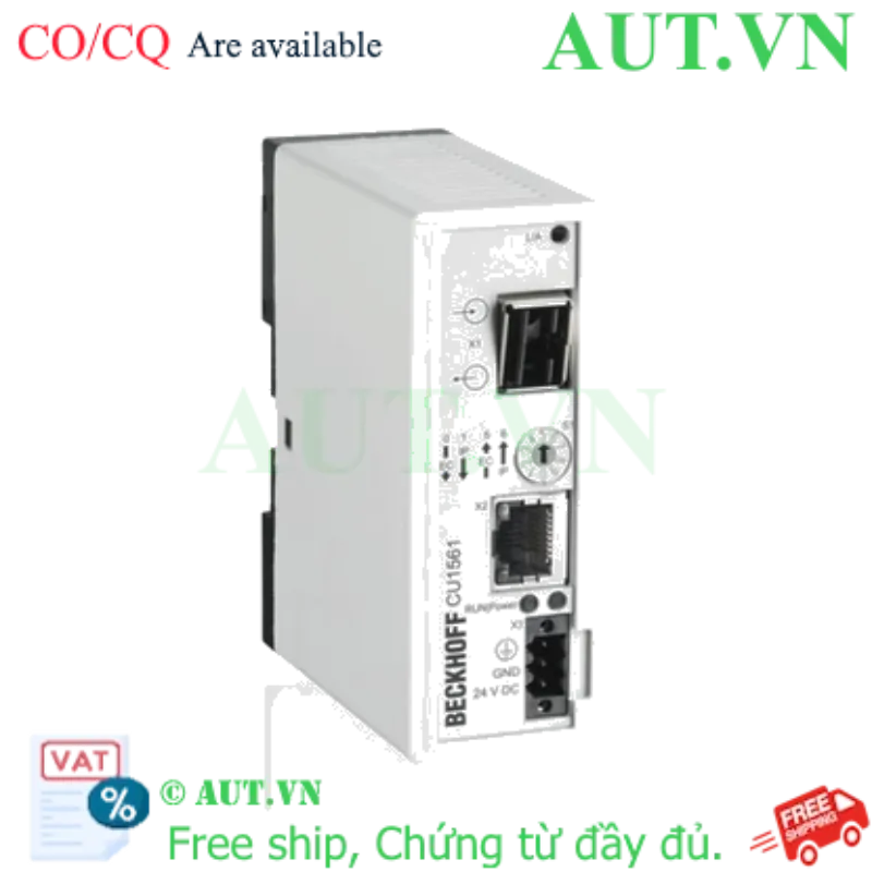 Ảnh của CU1561 | Infrastructure, media converter, Ethernet/EtherCAT, 100 Mbit/s, 24 V DC, LWL POF