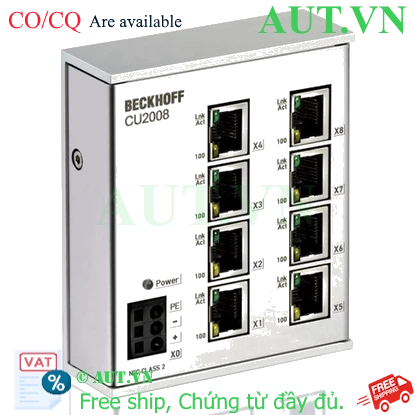 Ảnh của CU2008 | Infrastructure, 8-port switch, Ethernet, 100 Mbit/s, 24 V DC, RJ45