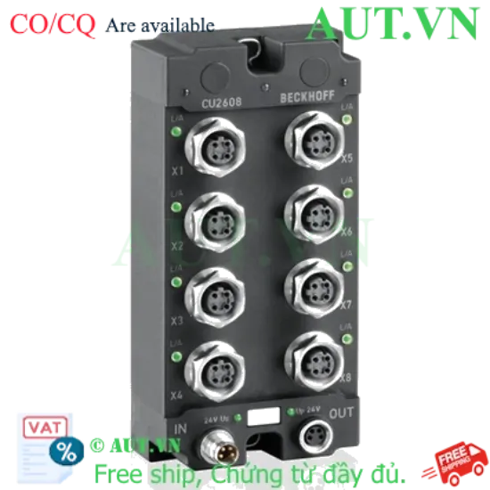 Ảnh của CU2608 | Infrastructure, 8-port switch, Ethernet, 100 Mbit/s, 24 V DC, M12