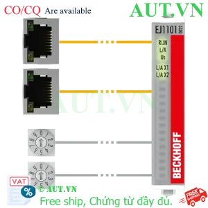 Ảnh của EJ1101-0022 | EtherCAT Coupler with external connectors, power supply module and optional ID switches