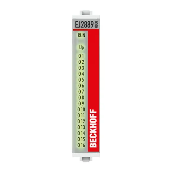Ảnh của EJ2889 | EtherCAT plug-in module, 16-channel digital output, 24 V DC, 0.5 A, ground switching