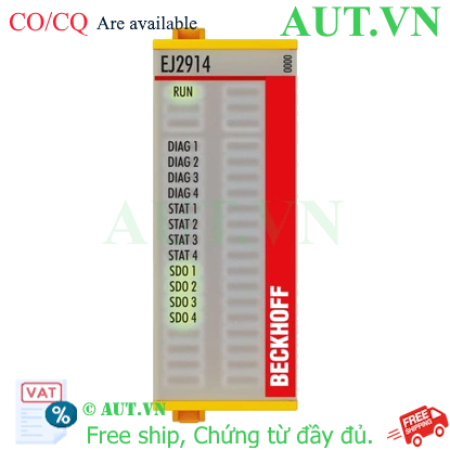 Ảnh của EJ2914 | EtherCAT plug-in module, 4-channel digital output, 24 V DC, 0.5 A, TwinSAFE, TwinSAFE Logic