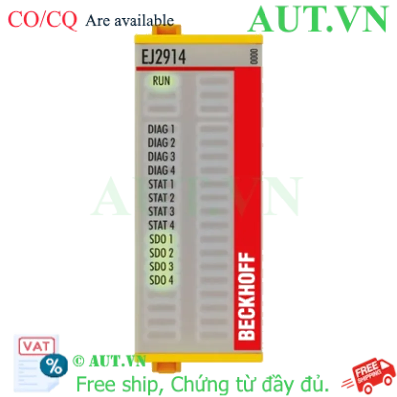 Ảnh của EJ2914 | EtherCAT plug-in module, 4-channel digital output, 24 V DC, 0.5 A, TwinSAFE, TwinSAFE Logic