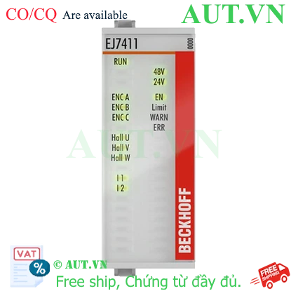 Ảnh của EJ7411 | EtherCAT plug-in module, 1-channel motion interface, BLDC motor, 48 V DC, 4.5 A, with incremental encoder, suitable for STO applications