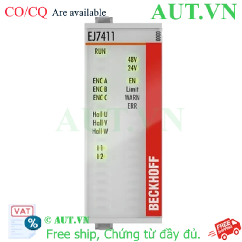 Ảnh của EJ7411 | EtherCAT plug-in module, 1-channel motion interface, BLDC motor, 48 V DC, 4.5 A, with incremental encoder, suitable for STO applications