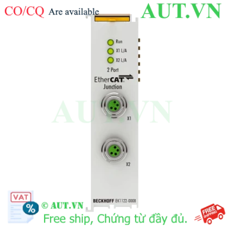 Ảnh của EK1122-0008 | 2-port EtherCAT junction with M8 connection