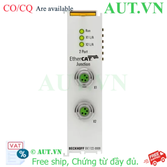 Ảnh của EK1122-0008 | 2-port EtherCAT junction with M8 connection