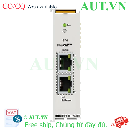 Ảnh của EK1122-0080 | 2-port EtherCAT junction, Fast Hot Connect
