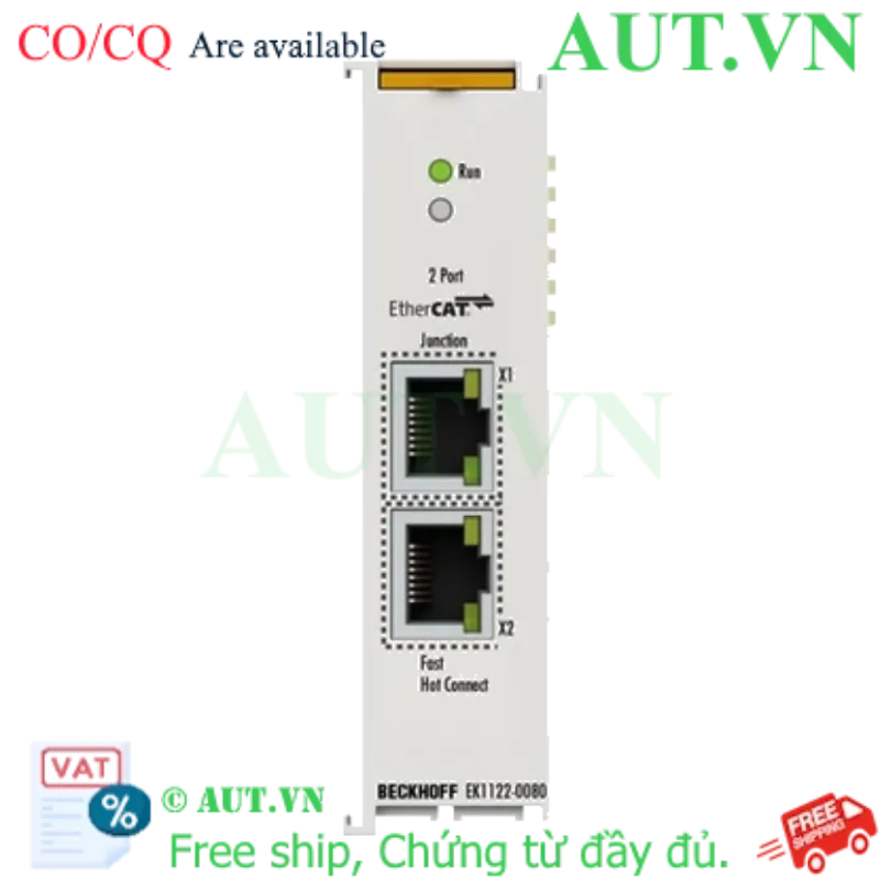 Ảnh của EK1122-0080 | 2-port EtherCAT junction, Fast Hot Connect