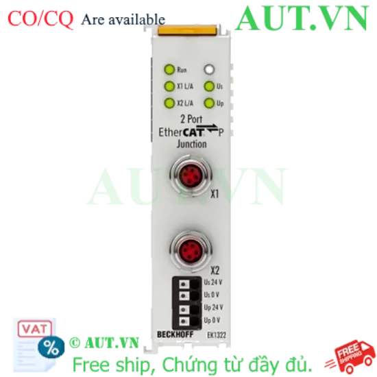 Ảnh của EK1322 | 2-port EtherCAT P junction with feed-in