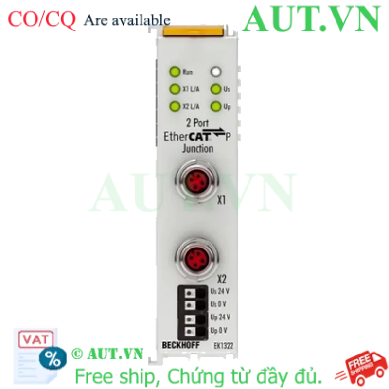 Ảnh của EK1322 | 2-port EtherCAT P junction with feed-in