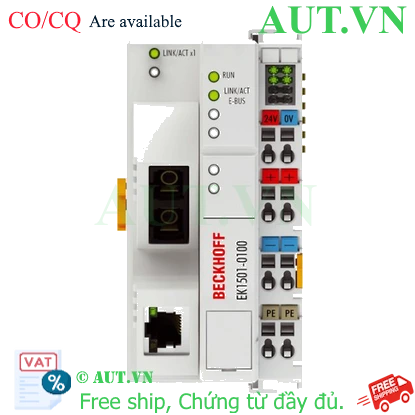 Ảnh của EK1501-0100 | EtherCAT Coupler, media converter (multimode fibre optic, RJ45 OUT) with ID switch